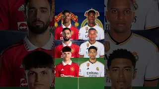 REAL MADRID TRIO VS MAN UTD TRIO🤩🔥(VINICIUS, RODRYGO, BELLINGHAM)#shorts #fyp