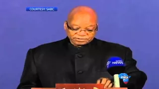 President Jacob Zuma announces Nelson Mandela's death #RIPMadiba