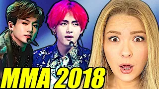 Americans React To BTS LIVE SHOW For The First Time (MMA 2018)