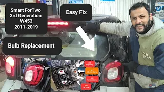 how to remove | replace Stop Lamp on Smart ForTwo 3rd gen #taillight