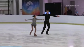 04 Audrey LU & Misha MITOFANOV - US Nationals 2018 - Junior Pairs SP