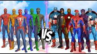 TEAM SPIDERMAN VS TEAM SUPERHEROES ZOMBIE - SUPERHEROES BATTLE