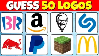 Guess the Logo  | 50 Famous Logos | Logo Quiz