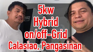 Solar Installation package in Calasiao, Pangasinan! 5kw hybrid on/off-grid inverter w/ 6kw panel!