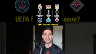 Predicting *EVERY* UEFA Finalist