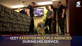 Cleveland County Sheriff’s Office celebrates K-9 officer’s retirement