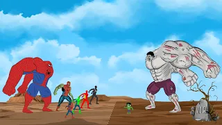 ZOMBIE HULK vs Evolution of SPIDER-MAN: Who Will Win |SUPER HEROES MOVIE ANIMATION