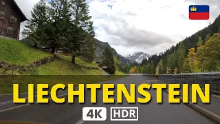 👏🏼 Driving in The Alps - LIECHTENSTEIN from Vaduz to Malbun (Road Trip in 4K 60 fps UHD) 🤯