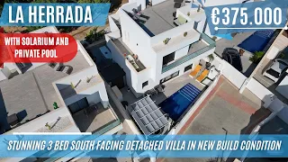 La Herrada - Stunning 3 bedroom south facing detached villa in new build condition