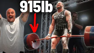 World's Strongest Man Attends Local Deadlift Competition | 915lb DEADLIFT