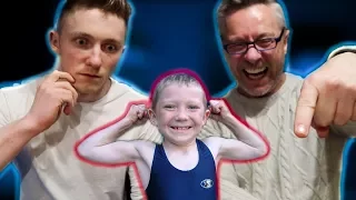 REACTING TO MY OLD GYMNASTICS "WITH MY DAD"!