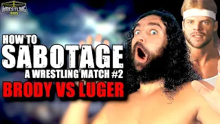 How To Sabotage a Wrestling Match - Bruiser Brody vs Lex Luger