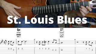 St  Louis Blues | Chords & Melody | Guitar TAB