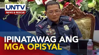 PNP chief Gen. Acorda, pinulong ang matataas na police officials sa Camp Crame