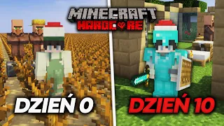 PRZETRWAŁEM 10 DNI NA PŁASKIM PUSTYNNYM ŚWIECIE Z PATYKAMI W MINECRAFT HARDCORE