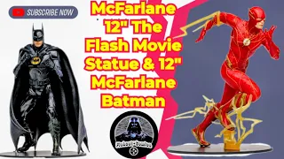 The Flash McFarlane 12" Statue & McFarlane Batman Flash 12" Statue