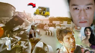 Suriya & Shruti Haasan And Johnny Tri Nguyen Road Thrilling Scene || Telugu Movies || Matinee Show