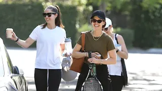 Katherine Schwarzenegger And Sister Christina Wrap Up Their Tennis Match In Brentwood