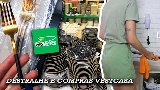 VLOG: comprinhas Vestcasa, organizando e destralhando o apartamento | Carine Reis