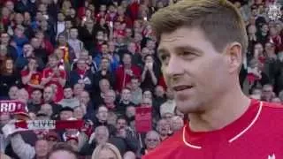 Steven Gerrard's says goodbye