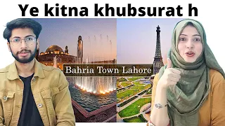 Indian reacts to Lahore Bahria Town | Drone 4K