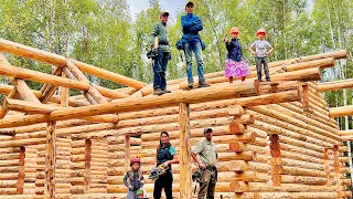 We Build Our Alaska Log Cabin - Family Of 7