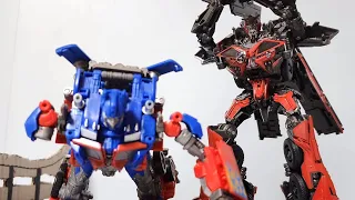 트랜스포머 옵티머스 VS 센티널 스톱모션 Transformers Optimus VS Sentinel Stop Motion
