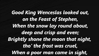 GOOD KING WENCESLAS Hymn lyrics words text trending CHRISTMAS JAZZ carol sing along song