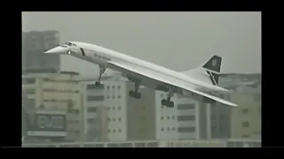 British Airways Concorde Landing In Kai Tak Airport (1996)