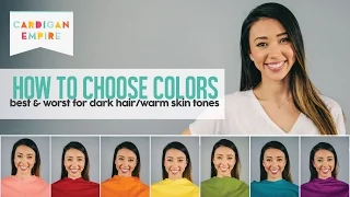 How to Wear the Right Color for Your Skin Tone - Dark Hair and Warm Skin (Autumn Season)
