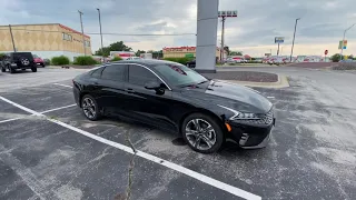 2022 KIA K5 EX Premium in Ebony Black with Ash Blue