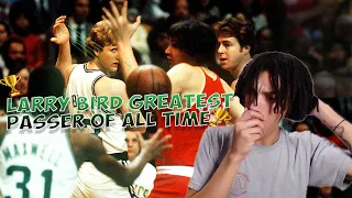 LEBRON FAN FIRST TIME WATCHING LARRY BIRD BEST PASSER ALL TIME (RE EDIT NEW FOOTAGE) | JONAH REACTS