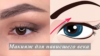 Классический макияж для нависшего века! Основные правила❗️makeup eyes #shorts