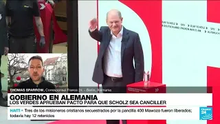 Informe desde Berlín: los Verdes aprobaron pacto para que Scholz sea canciller de Alemania