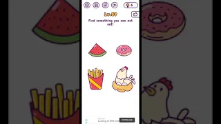 Tricky brains level 59 find something you can not eat walkthrough solution