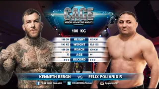 CAGE 53: Bergh vs Polianidis Complete MMA Fight