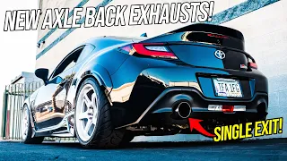 Testing New GR86/BRZ SINGLE EXIT AXLE BACK!!! *Overview/Driving/Sound Clips*