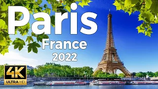 Paris 2022, France Walking Tour (4k Ultra HD 60fps) - With Captions