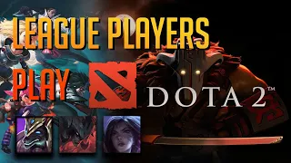 3 LEAGUE OF LEGENDS PLAYERS PLAY DOTA 2