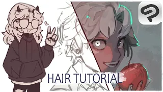 How I draw hair// Tips and Tricks in Clip Studio Paint