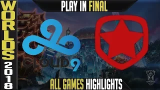 C9 vs GMB Highlights ALL GAMES | Worlds 2018 Play in Final | Cloud9 vs Gambit Esports