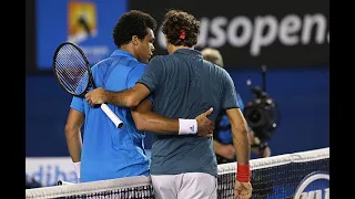 Roger Federer vs Jo-Wilfried Tsonga - Australian Open 2014 4th Round: Highlights