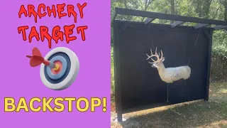 ARCHERY TARGET BACKSTOP! EASY AND INEXPENSIVE TO BUILD