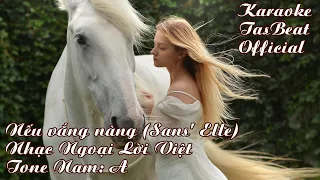 Karaoke Nếu Vắng Nàng (Sans Elle) Tone Nam | TAS BEAT