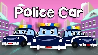 Police Car Song I Cops Chase Thief Vehicles by Fun For Kids TV