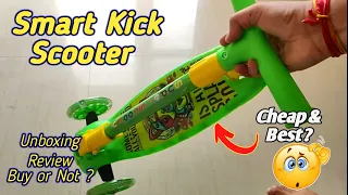 Best Smart Kick Scooter for Kids 🔥 Unboxing & Review | NHR 3 Wheels Smart Kick Scooter