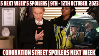 5 Huge Coronation Street spoilers next week from 9th - 13th October 2023 | Coronation Street Spoiler