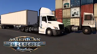 Day Cab Freightliner Hauls to Fort Collins Railyard in American Truck Simulator