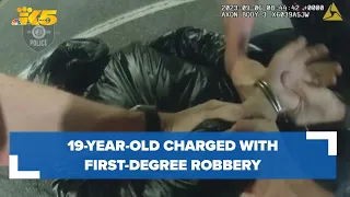 19-year-old charged with first-degree robbery after scuffle with police