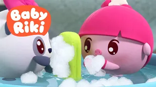 BabyRiki RO - Grohi și Pandy fac baie 🧼 Desene animate educative copii